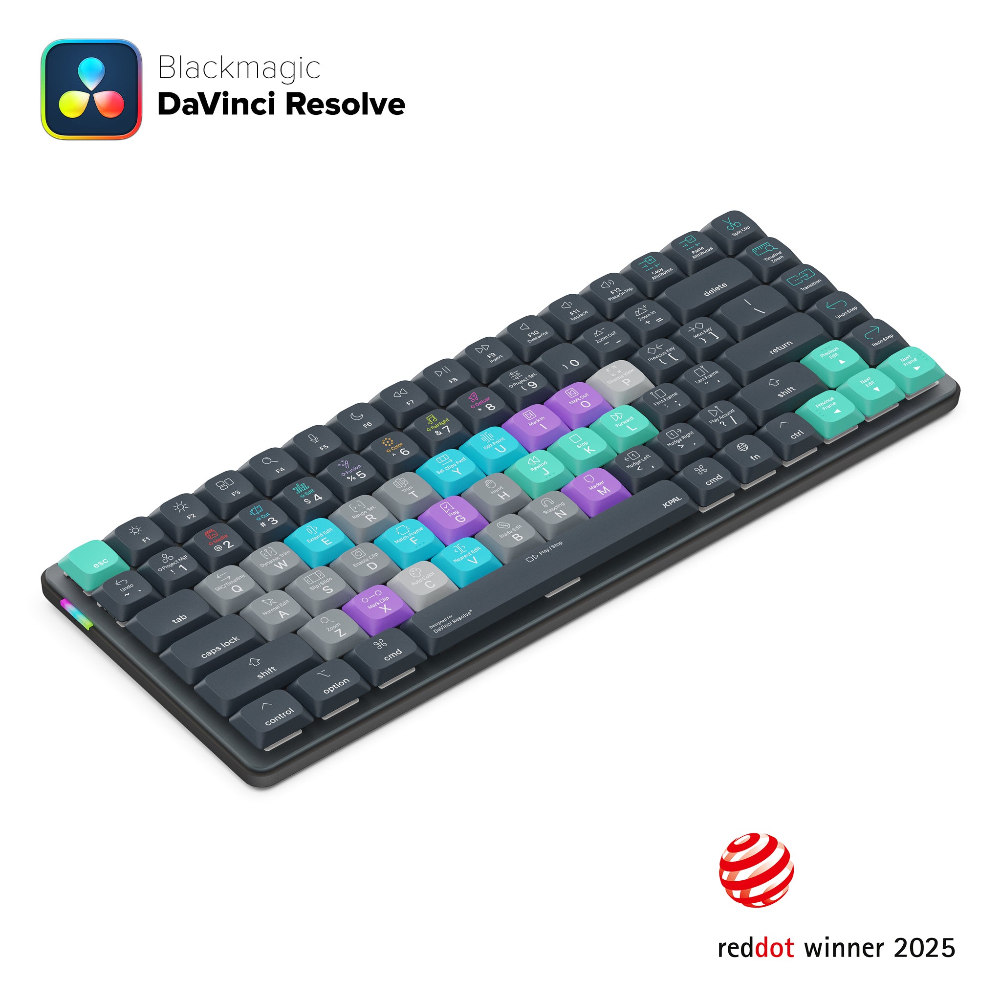 Dash DaVinci Resolve Wireless Shortcut Keyboard