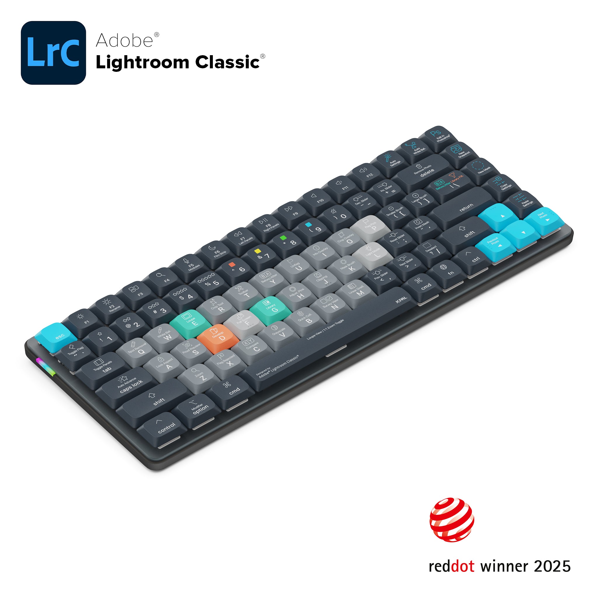 Dash   Adobe Lightroom Wireless Shortcut Keyboard