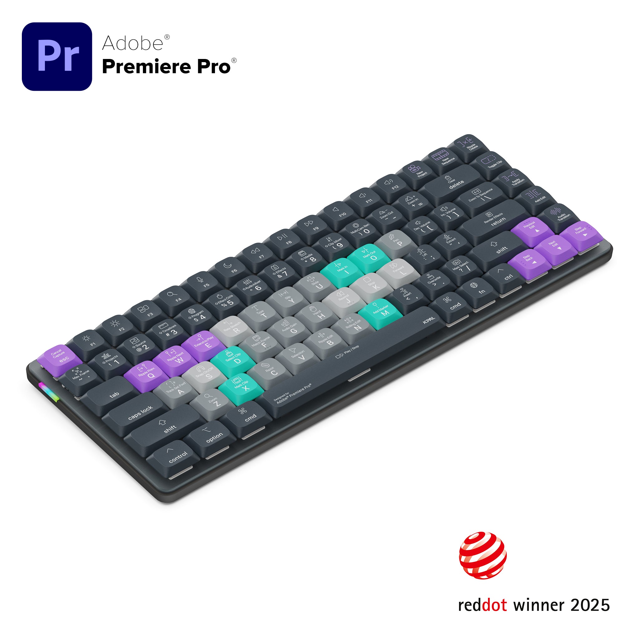 Dash   Adobe Premiere Wireless Shortcut Keyboard