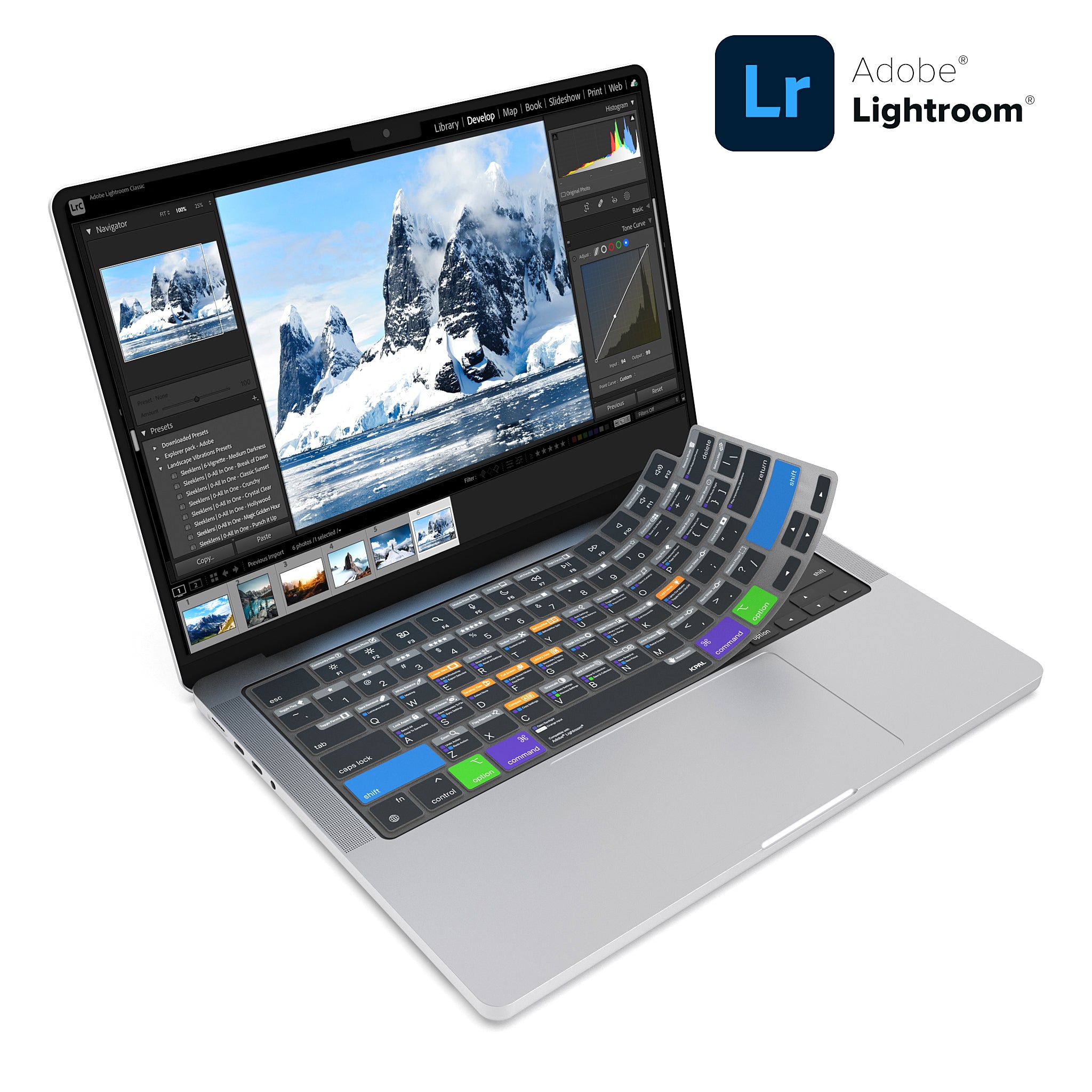 VerSkin   Adobe Lightroom Shortcut Keyboard Protector